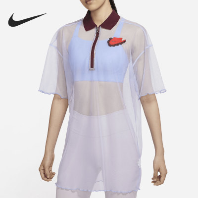 Nike/耐克正品当季新款女子运动裙网纱休闲连衣裙DD4526-580