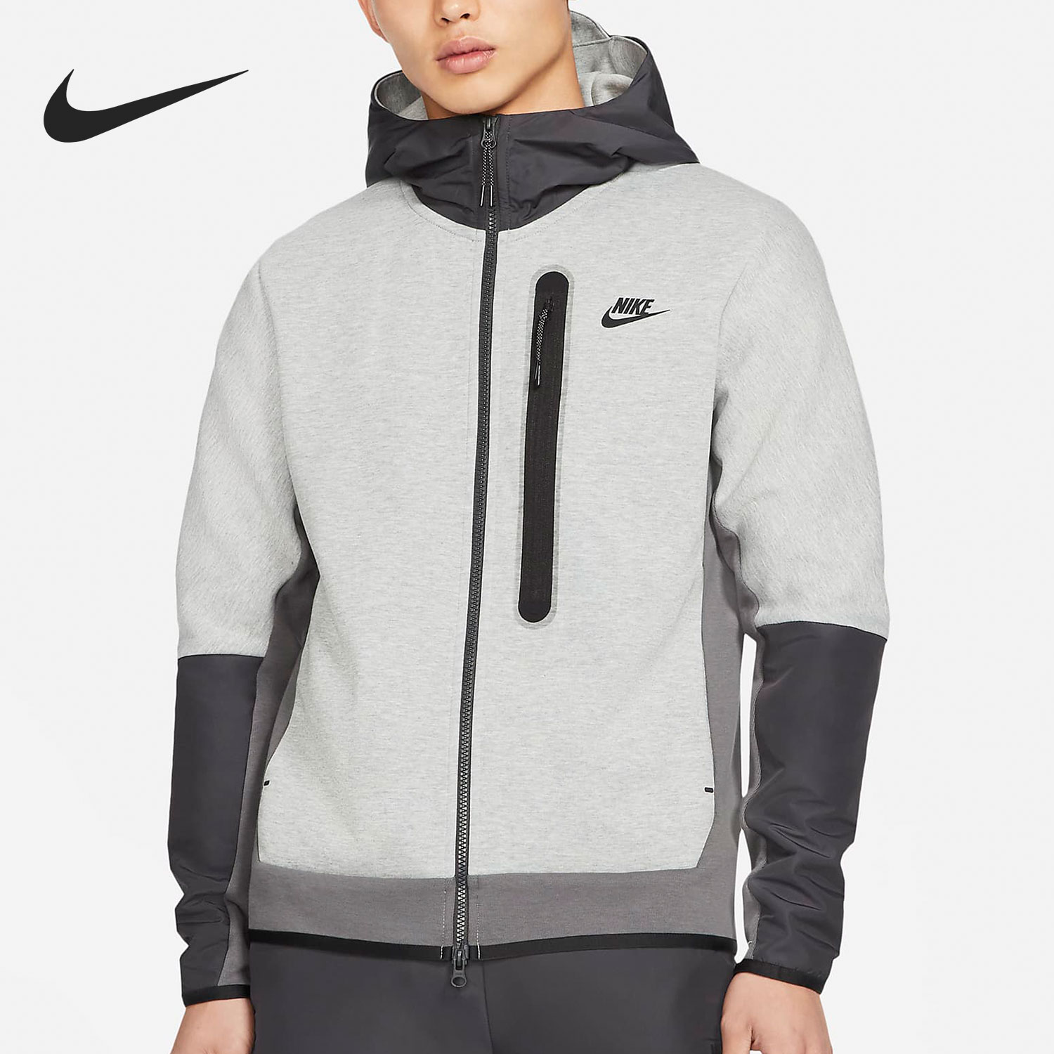 Nike/耐克正品夹克男子2021春新款运动服连帽休闲外套上衣CZ9905