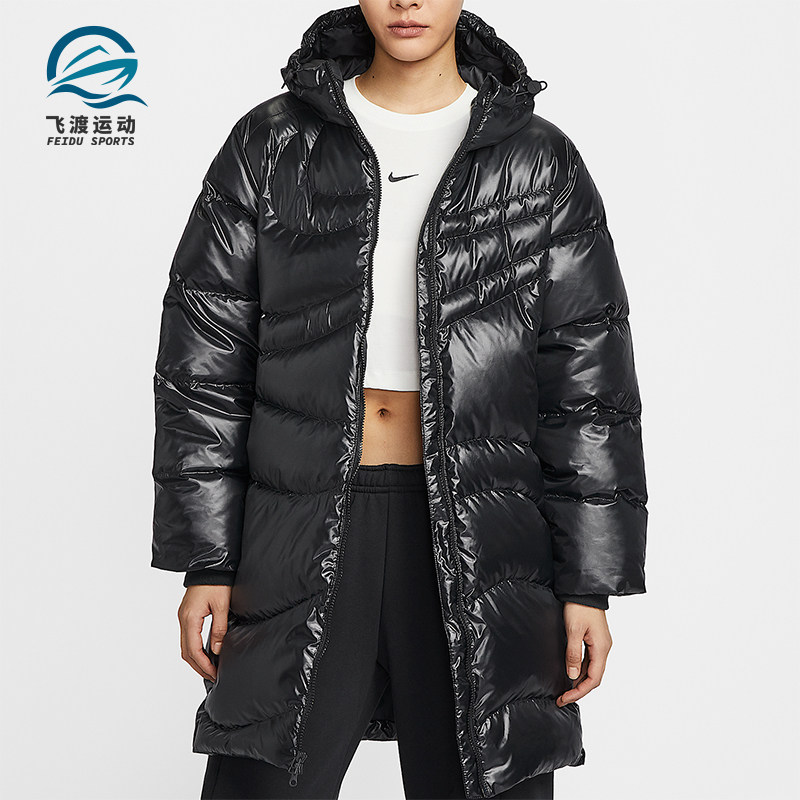 Nike/耐克正品冬季新款女士户外拒水保暖中长款羽绒服HV2752-010