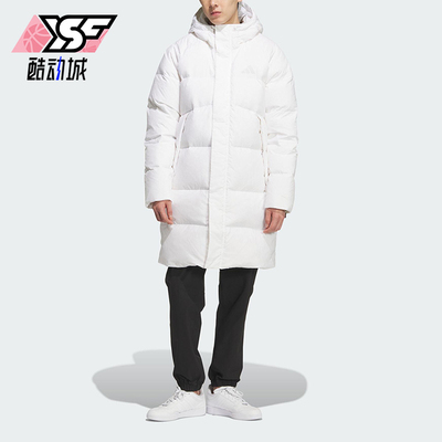 Adidas/阿迪达斯正品2025男女梭织运动休闲保暖长款羽绒服KQ5515