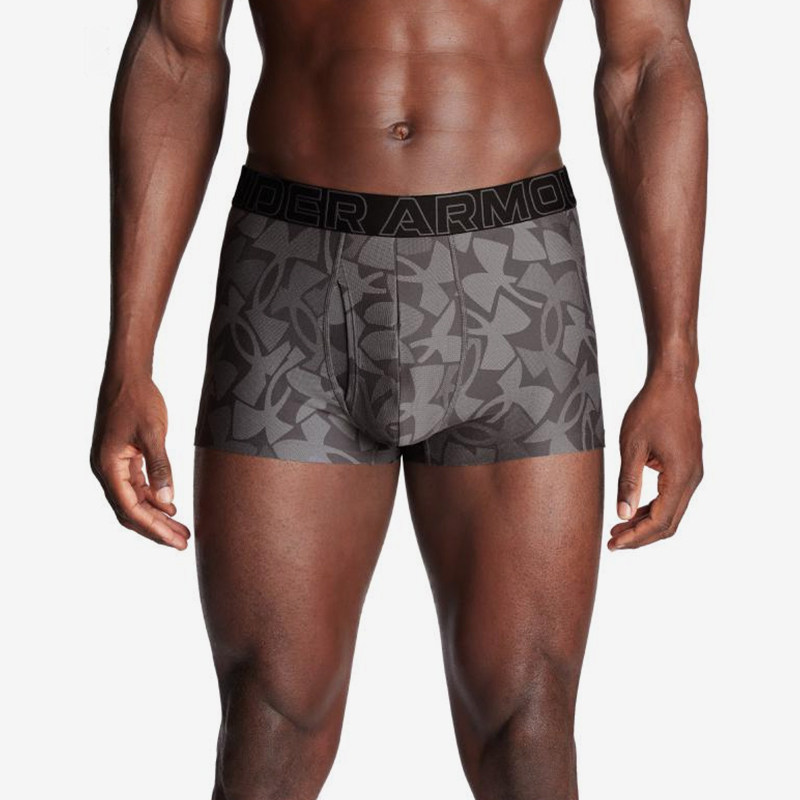 UA/安德玛正品Tech Boxerjock男子字母图案平角内裤1387419-035