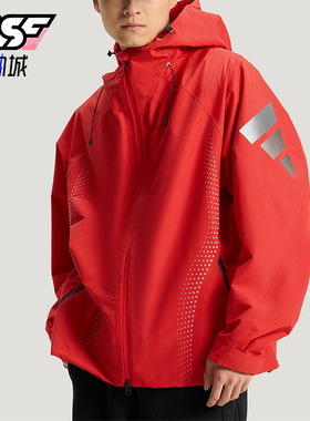 Adidas/阿迪达斯正品2025冬季款男士日常连帽梭织运动外套KH0169