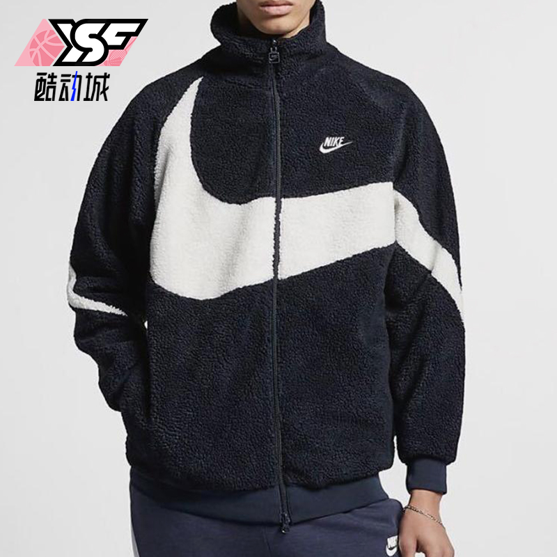 Nike/耐克正品BIG SWOOSH男士户外羊粒绒经典立领外套BQ6546-410