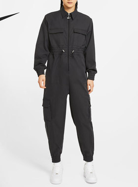 Nike/耐克正品连体衣女子大勾机能收腰高街运动套装潮 CZ8895-010