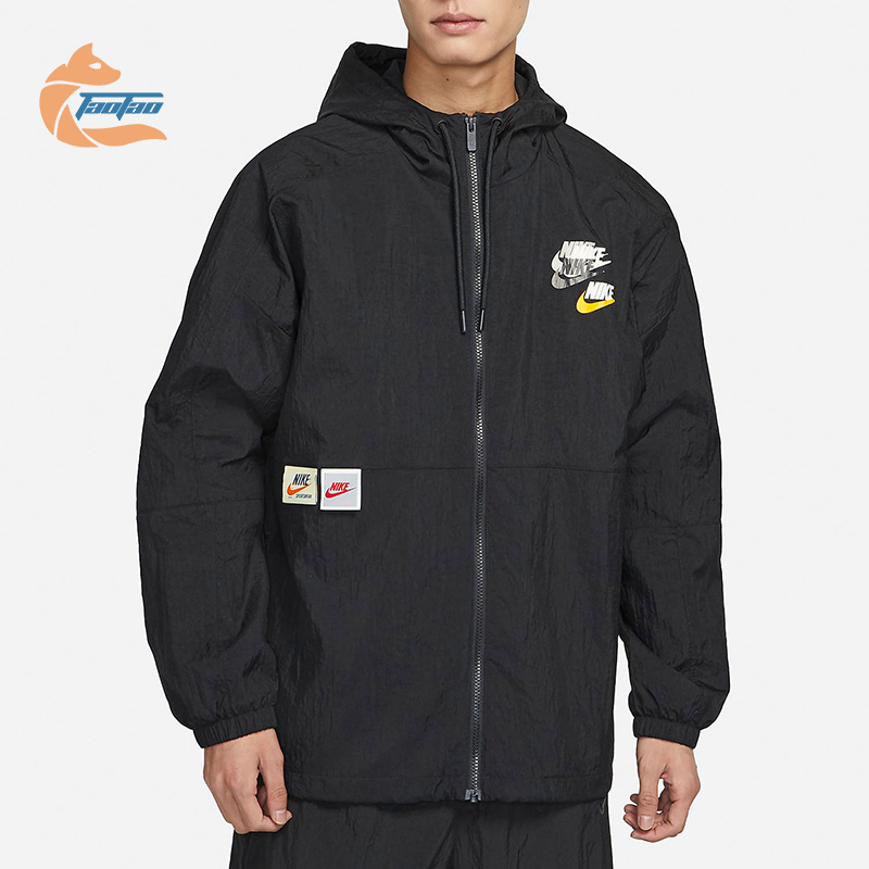 男子连帽运动休闲外套耐克正品