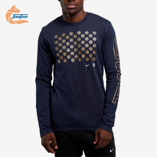 Nike/耐克正品男女同款圆领字母品牌Logo长袖T恤FQ3638-451