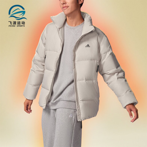 阿迪达斯男士户外保暖羽绒服