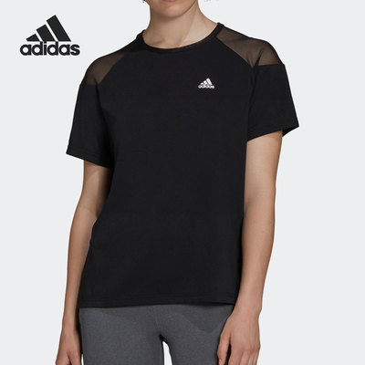 Adidas/阿迪达斯正品夏季新款女子运动休闲健身短袖T恤GD4542