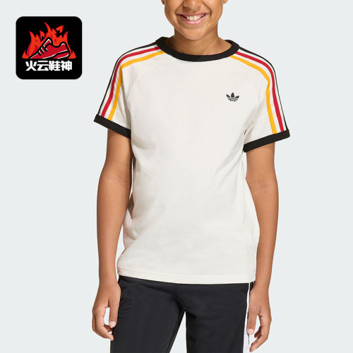 Adidas/阿迪达斯正品三叶草3STRIPEST-SHIRT经典短袖T恤KQ8369
