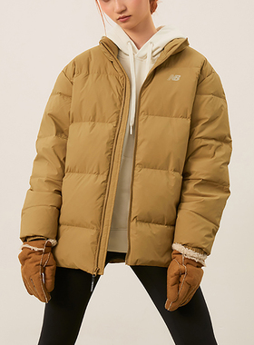 New Balance/NB正品户外男士休闲潮流立领保暖羽绒服AMJ44302-GIN