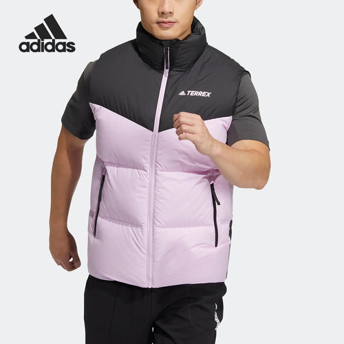 Adidas/阿迪达斯正品当季新款男女运动训练羽绒马甲HR8435