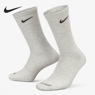 DC7537 Nike 男女运动吸汗舒适高帮袜三双装 新款 902 耐克正品