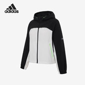 JKT女士拼接经典 Adidas 连帽运动外套KB8193 DRY 阿迪达斯正品