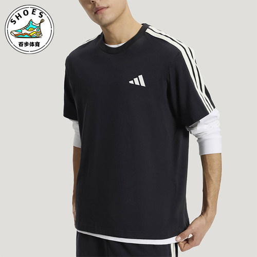 Adidas/阿迪达斯正品2026年男士日常休闲经典运动短袖T恤KR2490
