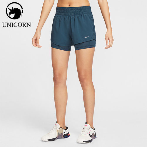 Nike/耐克正品2025女士耐穿中腰二合一透气运动短裤DX6013-478