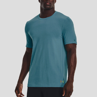 UA/安德玛正品Rush Seamless SS男士夏季时尚复古短袖1373724-433