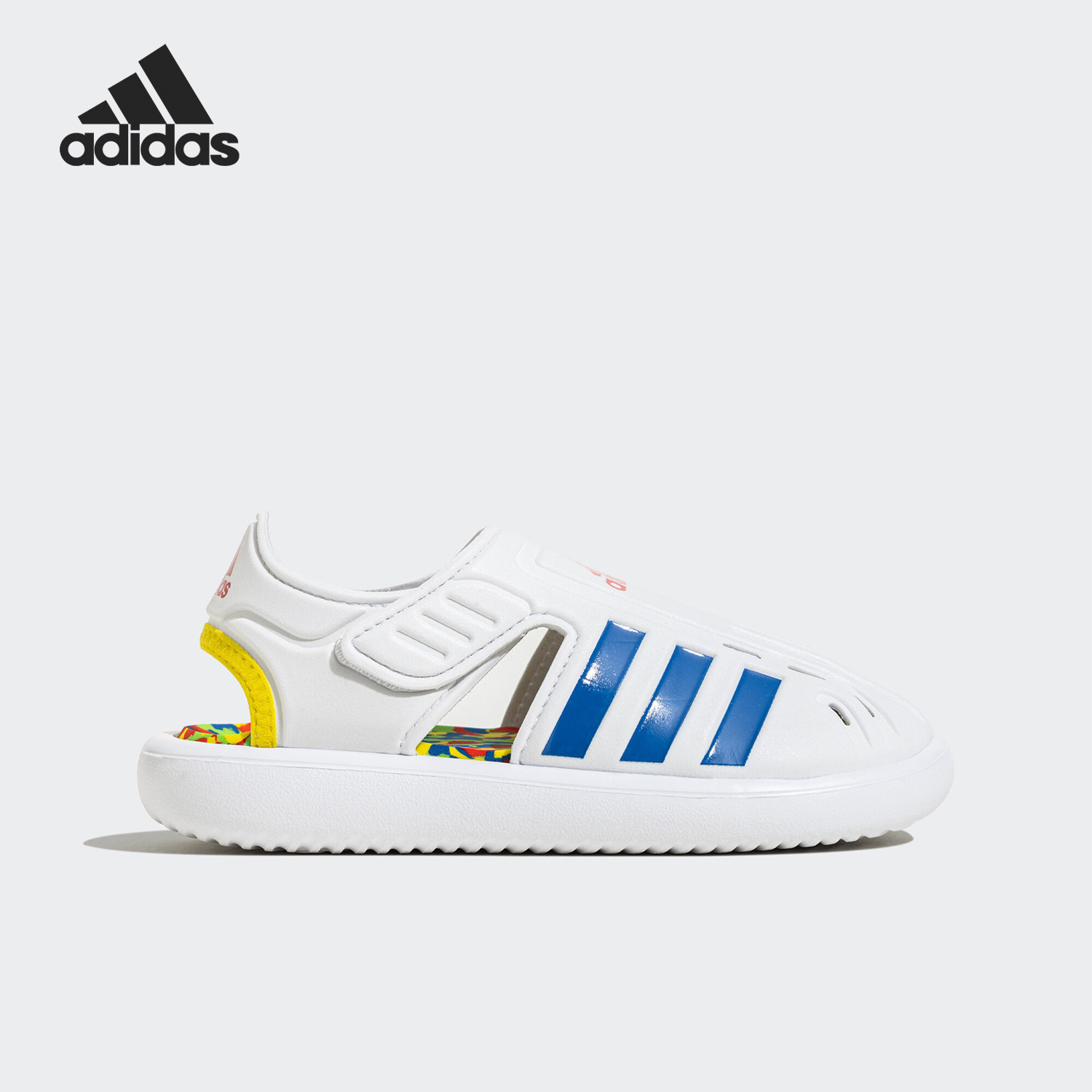 Adidas/阿迪达斯正品新款大童魔术贴包头运动休闲凉鞋ID5838