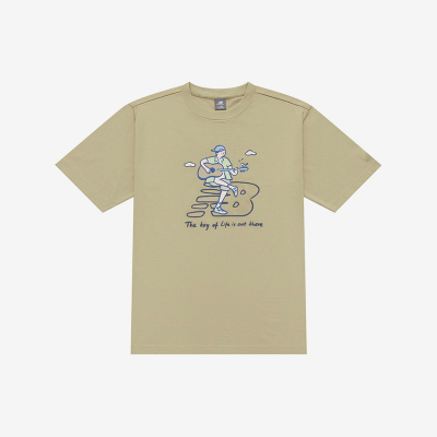 New Balance/NB正品夏季新款男女印花休闲运动短袖T恤NEE26021-LB
