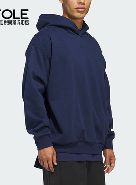 Adidas/阿迪达斯正品2025冬季款男女日常连帽套头运动卫衣KB7550