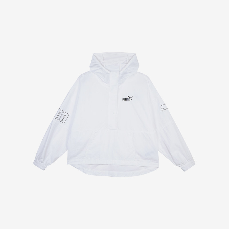 Puma/彪马正品运动透气新款女士简约半拉链连帽时尚休闲宽松卫衣