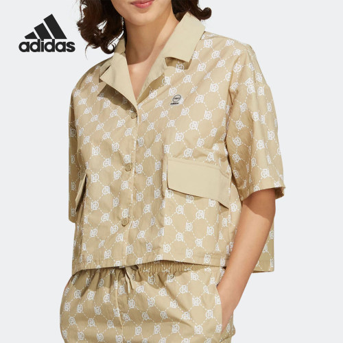 Adidas/阿迪达斯正品neo女士宽松透气翻领短袖POLO衫IB5842