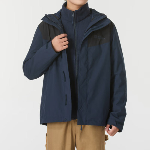 Jack wolfskin/狼爪正品户外男士三合一冲锋衣A62276-1010