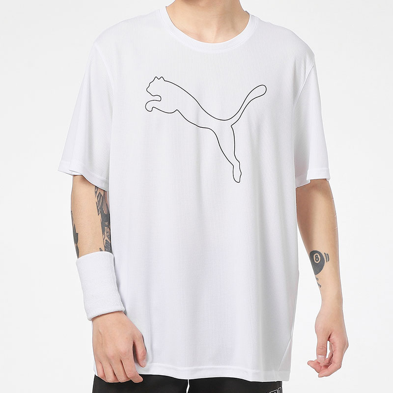 Puma/彪马正品短袖男子夏季新款跑步运动T恤宽松半袖 520315-02