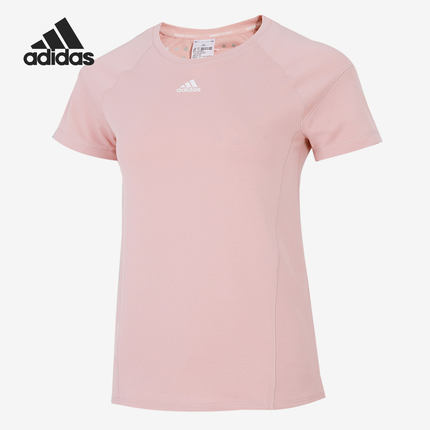 Adidas/阿迪达斯正品新款女子居家运动训练健身短袖T恤HC0576