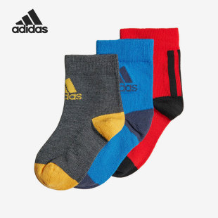 HC2631 运动吸汗透气儿童运动袜三双装 Adidas 阿迪达斯正品