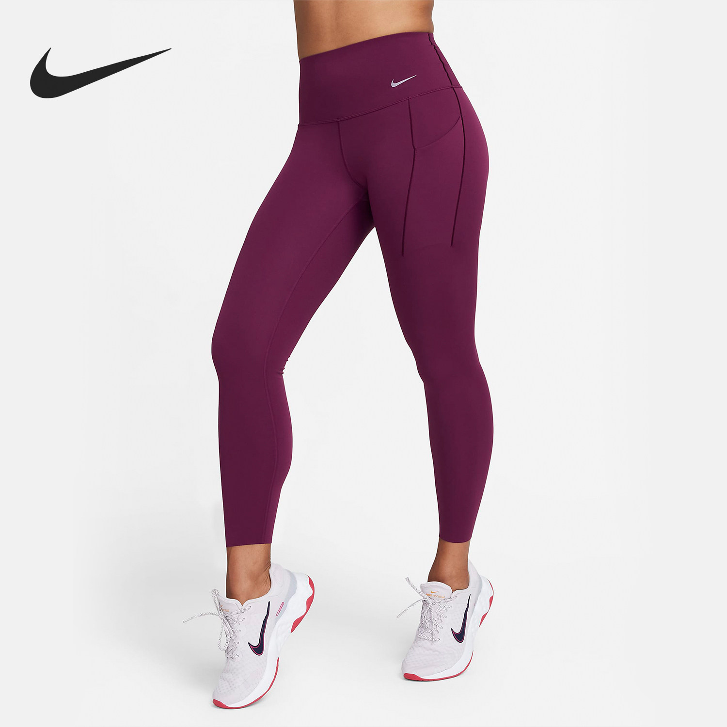 Nike/耐克正品UNIVERS女士高腰瑜伽运动经典紧身长裤DQ5898-610