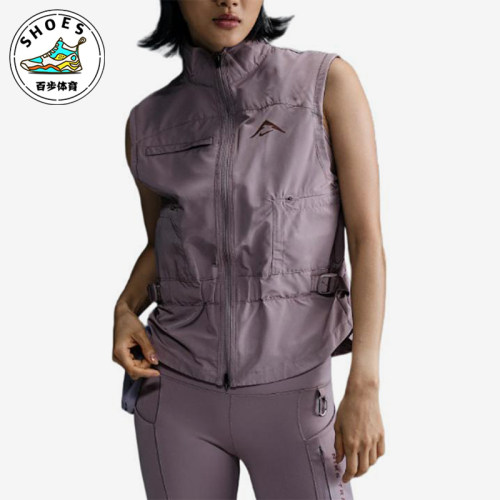 Nike/耐克正品时尚女士休闲立领拉无袖加绒背心马甲FV6399-226
