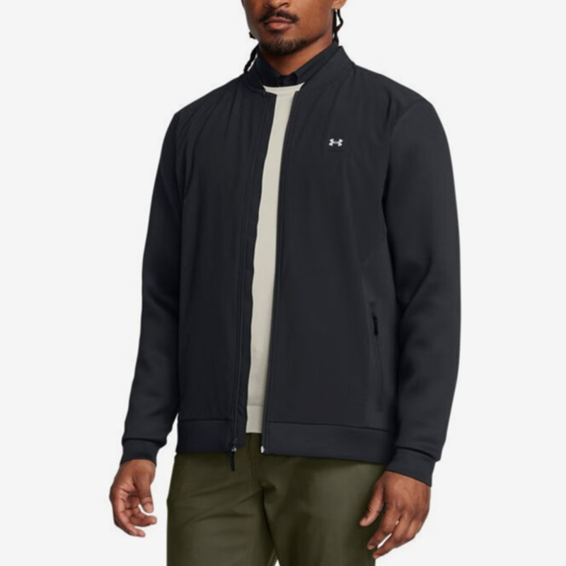 UA/安德玛正品2025新款男士针织立领高尔夫夹克外套1387117-001,运动服/休闲服装,运动茄克/外套,淘宝优惠券,粉丝福利购,淘宝优惠卷