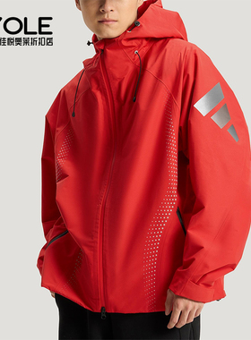 Adidas/阿迪达斯正品2025冬季款男士日常连帽梭织运动外套KH0169