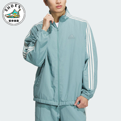阿迪达斯男女同款时尚梭织外套