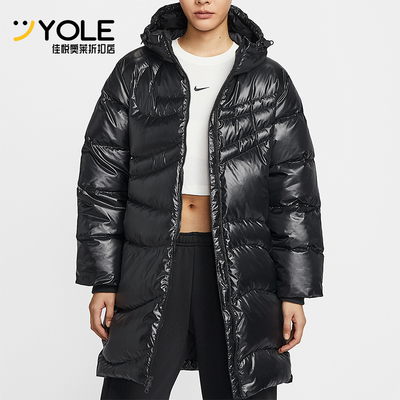 Nike/耐克正品冬季新款女士户外拒水保暖中长款羽绒服HV2752-010