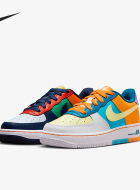 Nike/耐克正品Air Force 1GS女子大童鸳鸯休闲鞋FQ8368-902