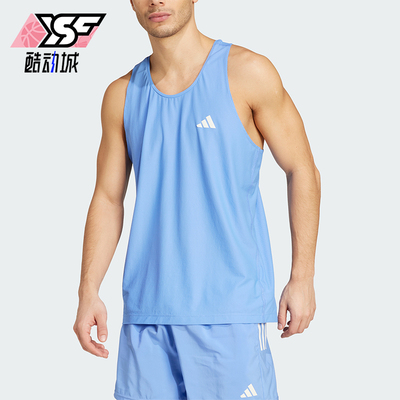 Adidas/阿迪达斯正品OWNTHERUNTANKTOP新款经典运动背心JW9681