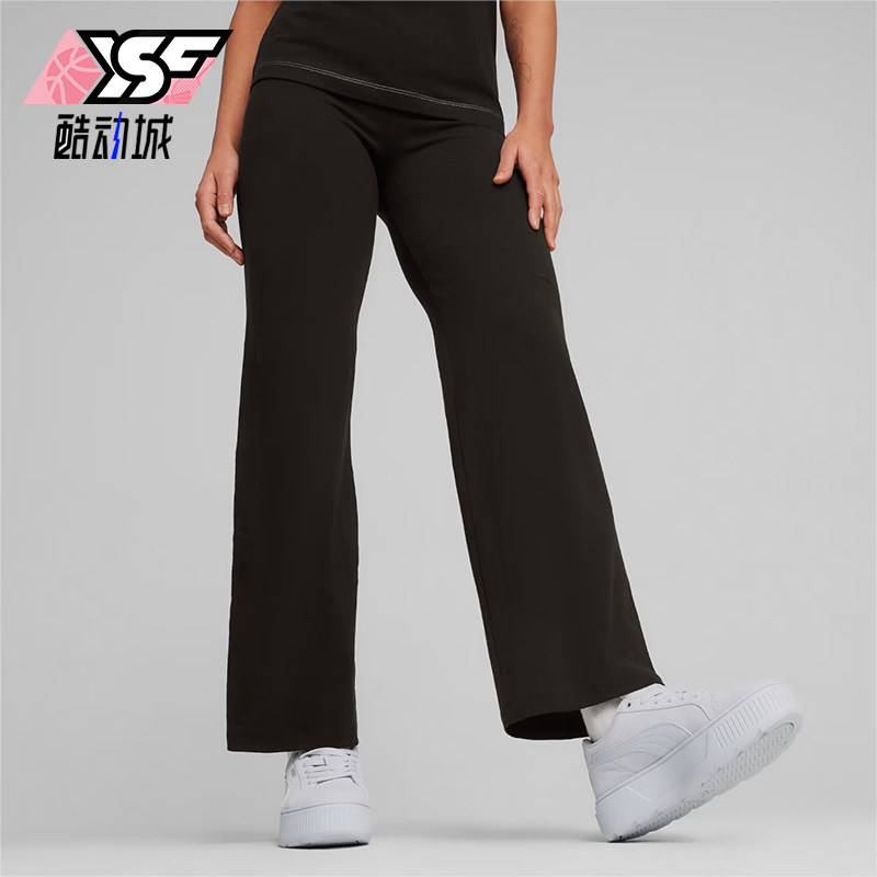 Puma/彪马正品女士简约直筒紧身透气时尚休闲长裤680405-01