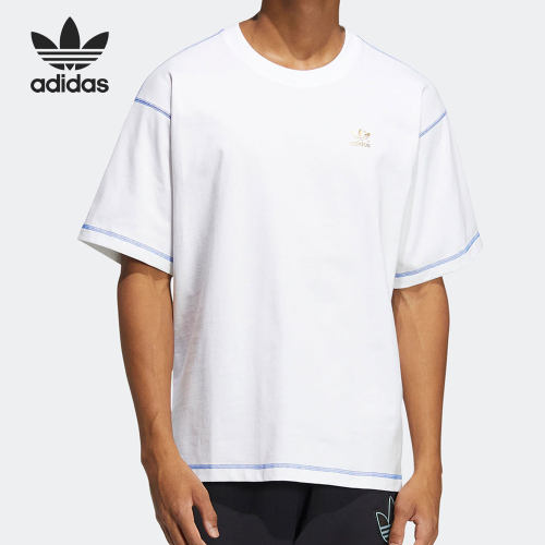 Adidas/阿迪达斯正品三叶草夏季新款男女时尚简约短袖HY4686