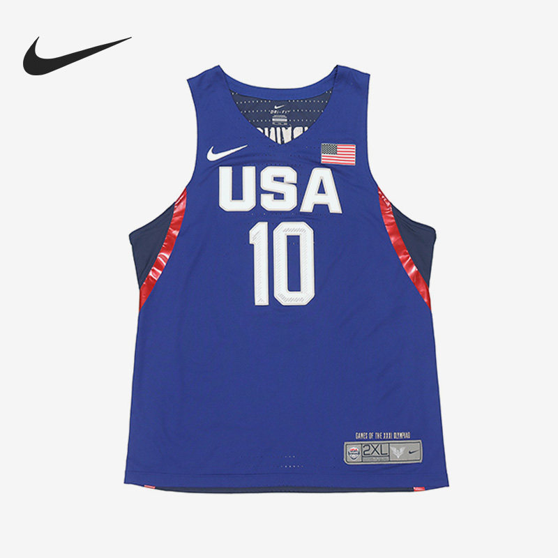 Nike/耐克正品欧文美国队10号男子运动球衣短袖749969-458