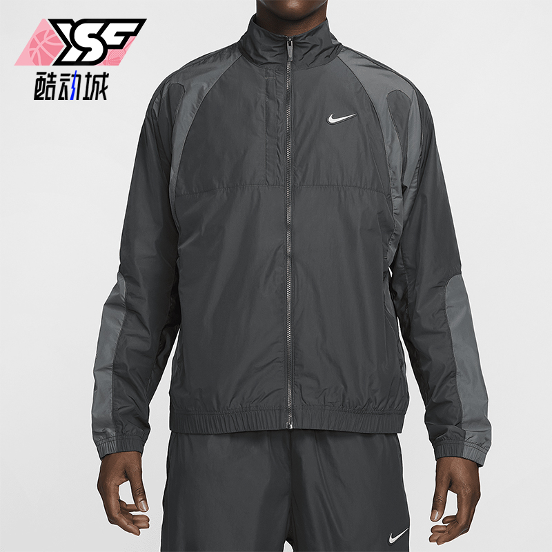 耐克男士休闲立领拉链外套