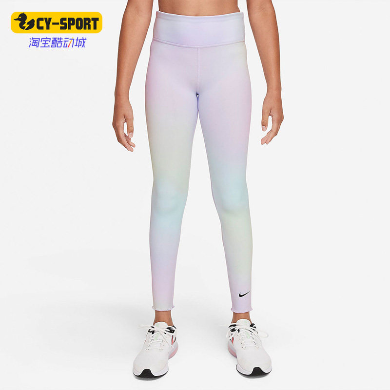 Nike/耐克正品休闲女童时尚潮流运动健身训练柔软长裤 DJ5901-695
