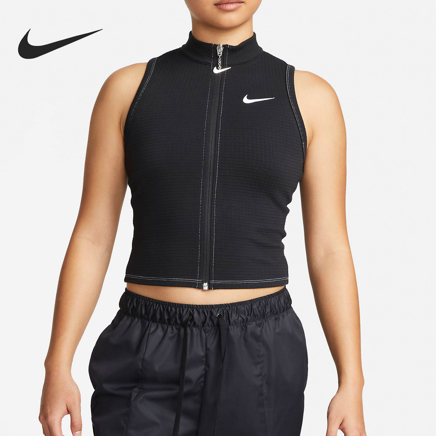 Nike/耐克正品当季新款工装女子运动无袖T恤DM6196-010,运动服/休闲服装,运动T恤,淘宝优惠券,粉丝福利购,淘宝优惠卷