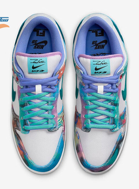 Nike/耐克正品Dunk SB Low女士经典时尚扎染板鞋HF6061-400