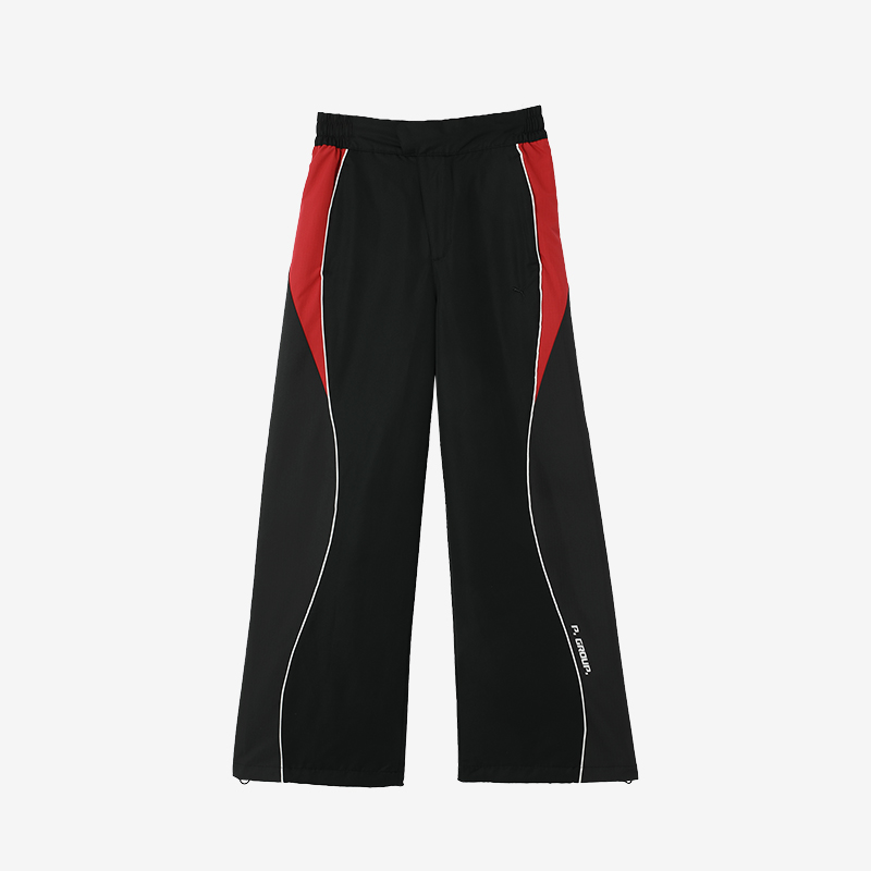 彪马女士运动宽松休闲拼接长裤