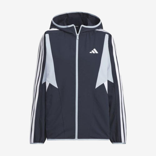 Adidas阿迪达斯正品TEAM SS25女连帽拉链运动茄克/外套JP0000