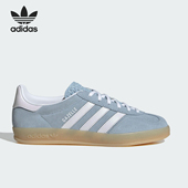 Adidas JQ7009 透气轻便低帮板鞋 阿迪达斯正品 三叶草女士系带经典