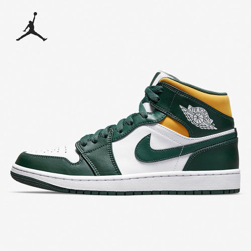 Nike/耐克正品AIR JORDAN 1 MID男子休闲复古板鞋554724-371