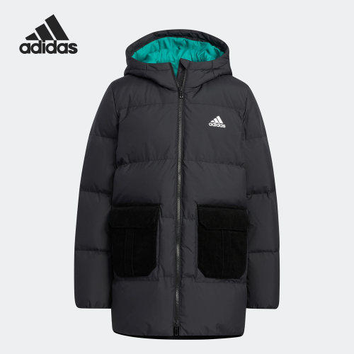 Adidas/阿迪达斯正品JK BOS LL DOWN保暖儿童羽绒服HM9666