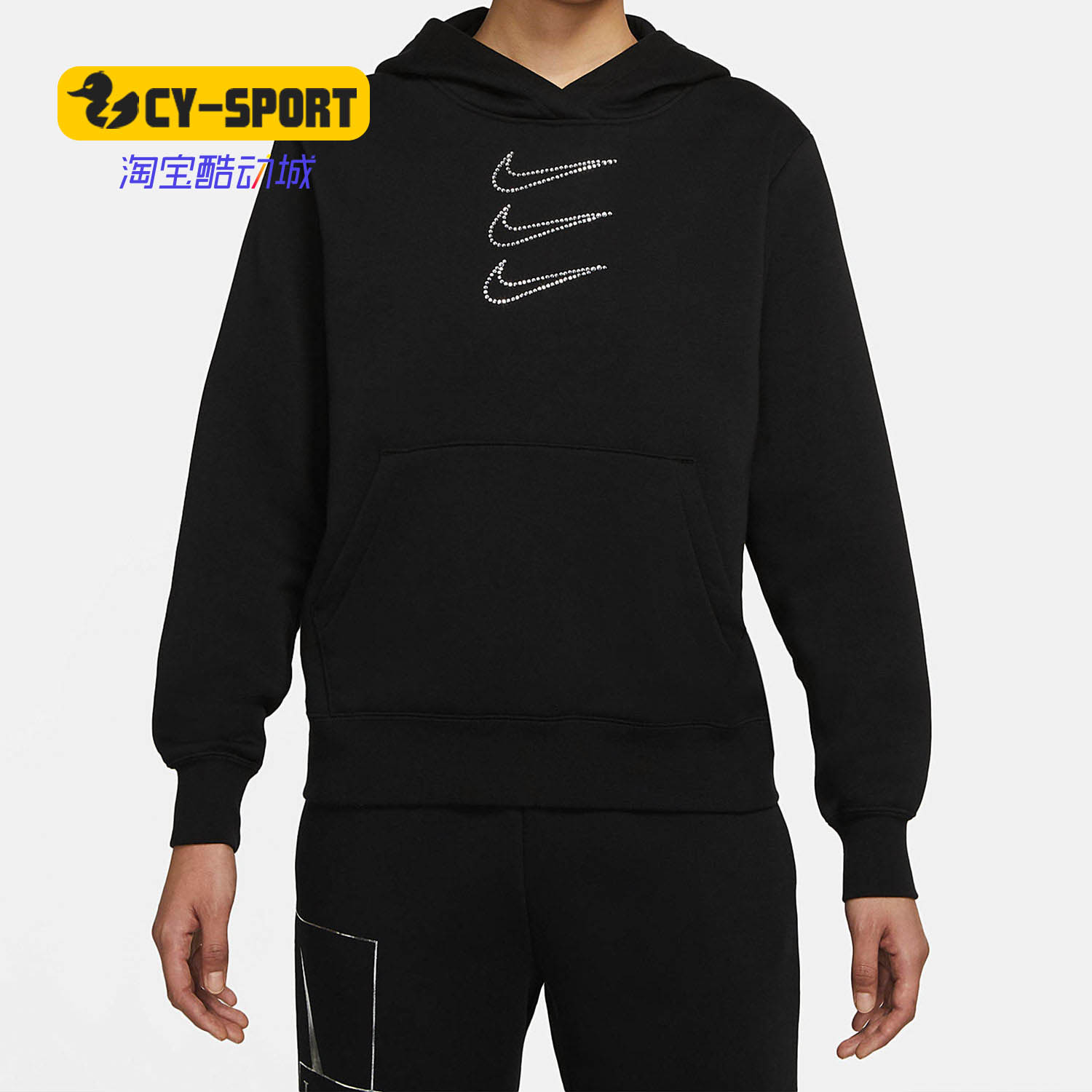 Nike/耐克正品冬季新款女子三钩运动服套头衫潮DH1412-010